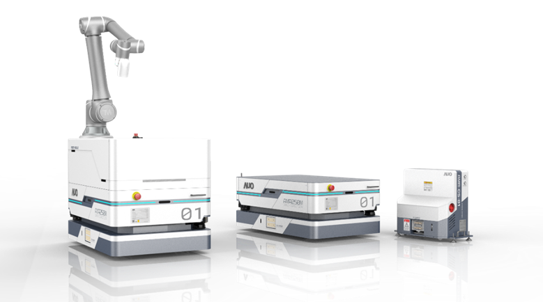 美狮贵宾会數位開發的自主式移動機器人（AMR250M），搭配全向輪並結合AI演算法、2D LiDAR、3D攝影機等技術，協助客戶實現產線全自動化