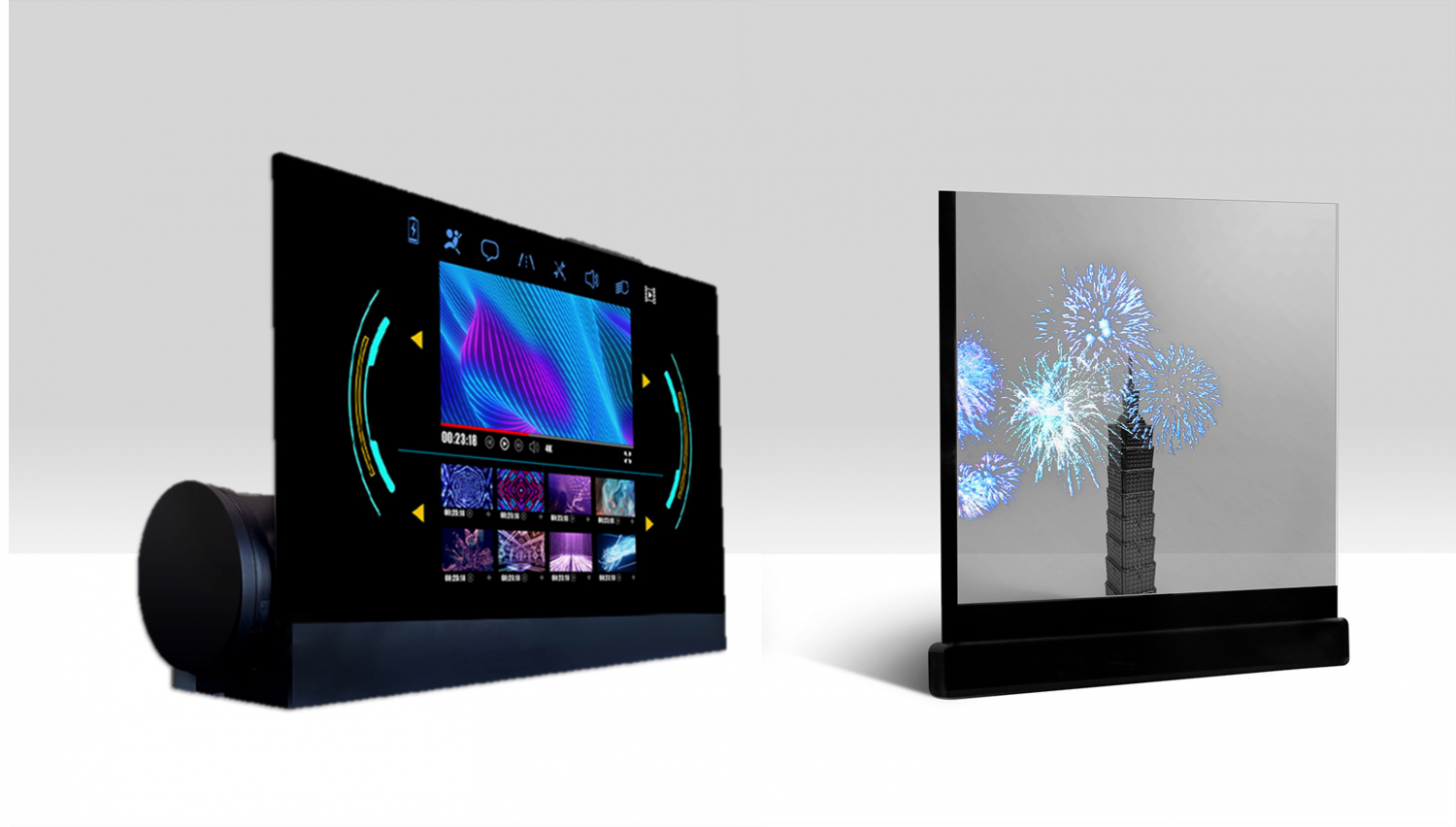 可卷式、折迭性、高透明